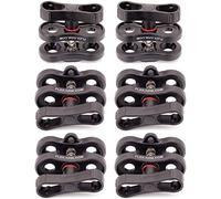 6 Pzs Pinzas Evo45 Kit para Brazos con Bola 25 mm Clip de Brazo para Sistema de Fotografía Submarina de Buceo FLEX-ARM EVO45SET