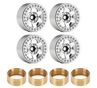 6 radios 1. 9 Cubo de llanta de Rueda de Metal de Beadlock para 1 10 rastizador de RC de Escala Compatible con 90046 AXI03007 Gen8 VS4 10 Modelos(YQW-14SR-1944)