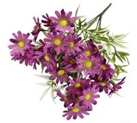 6 ramas silvestres de crisantemo de seda, flores realistas de 34 cm (rosa