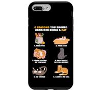 6 Reasons You Should Consider Being a Cat - Cute Cartoon Carcasa para iPhone 7 Plus/8 Plus