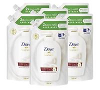 6 recambios ecológicos Dove de seda de alta calidad, hidratante, jabón de manos, piel suave y suave - 6 recambios de 500 ml