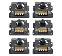 6 reguladores LED de 12 V, CC 12 V/24 V 30 A, regulador de intensidad PWM, regulador de intensidad, regulador de intensidad de 12 V para tiras LED, lámparas LED, autocaravanas, barcos, camiones (6