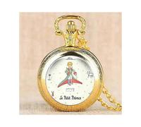 (6) Reloj de bolsillo El Principito, vintage, de cuarzo, analógico, popular, para niño y niña, planeta