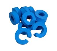 6 rodillos de esponja de espuma en forma de C para dormir en rizadores sin calor para estilos de rizos, rodillos de esponja de espuma para dormir