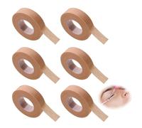 6 Rollos Cinta Micropore Quirúrgica 1,25 cm x 9,14 m, Esparadrapo Papel no tejido Micropore Transpirable y Suave para Piel, Tiras Cicatrizantes para Maquillaje Ojos, Nariz Uso Deportivo y Diario