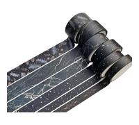 6 rollos de cinta adhesiva estética cuadriculada decorativa para cuadernos, diarios, planificadores, suministros de álbumes de recortes, 5 metros por rollo, cintas decorativas para álbumes de recortes