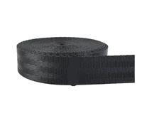 6 rollos de cinta poliéster negra for cuello, cinturón, bolso, adorno ropa, accesorio costura para Embalaje en Caja