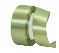 6 rollos de cinta satén verde hierba for decoración bodas, fiestas, hogar, flores, embalajes, lazos for manualidades para Embalaje en Caja(3cm 22meters)