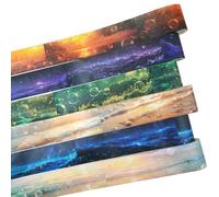 6 rollos de cinta Washi con patrón de encaje, pegatinas decorativas de papel japonés de 1,57 pulgadas, con Clip de madera para álbumes de recortes, diarios, suministros para manualidades