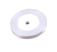 6 rollos de cintas satén blancas for decoración bodas, fiestas y regalos para Embalaje en Caja(6mm)