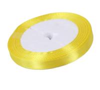 6 rollos de cintas satén seda amarillas for decoración fiestas, bodas y Navidad, for envolver regalos manualidades para Embalaje en Caja(10mm Wide)