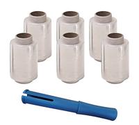 6 rollos de recambio de película adhesiva transparente mini palet con dispensador de 100 mm x 150 m suministros móviles caja de palets embalaje de envío
