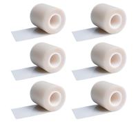 6 rollos de vendajes hidrocoloides - Rollo de vendajes de gel hidrocoloide - Cinta impermeable cortada a medida | para el cuidado de heridas y apósitos, ampollas (5 cm x 300 cm)