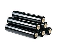 6 Rollos Film estirable manual 23 micras NEGRO