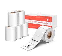6 Rollos-Impresora Phomemo M110 Etiquetas térmicas directas autoadhesivas 40 x 30 mm, para impresora térmica M110 M221 M220 M120 M108 M100 M150 M250 M260 para códigos de barras, direcciones, ropa, etc