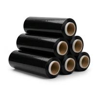 6 Rollos mejor de pantalla Stretch pantalla 23 my 500 mmx200 m - 2,5 kg palé pantalla mano pantalla Wick Elf Your, color Negro