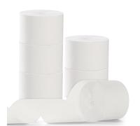 6 Rollos Papel Crepé Blanco, 4,5 cm x 25 m Serpentinas Papel Crepé,Hermosas Decoraciones de papel crepé, Cintas Crepé Decorativas,para Hacer Flores, Manualidades