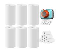 6 Rollos Papel Térmico para Impresoras para Cámaras Instantáneas infantiles, Papel térmico 57 x 30 mm - Mini rollo de Recarga Papel Impresora - Papel Térmico Portátil para Mini Impresora Fotográfica