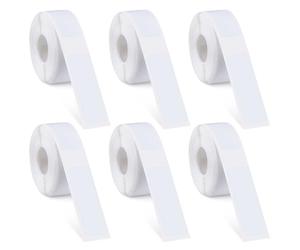 6 Rolls Label Maker Tapes for Phomemo D30, 960 Pcs 12 x 40mm Thermal Labels Printer Sticker Paper with Self-Adhesive Waterproof Adhesive Label