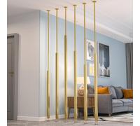 6 separadores de habitación blancos para baño, balcón, escalera, entrada, 115 cm, columna decorativa, soporta división de privacidad que ahorra espacio