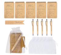 6 Sets Dankeschön Geschenk für Kollegen Abschiedsgeschenk Kollegen Danke für Alles, Kugelschreiber Notizblock Set Abschied Kollegin Mitarbeiter Geschenk Team Geschenk Kleine Geschenke für Kollegen