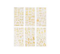 6 Sheets UV Epoxy Resin Filling Material Cute Cats Stickers Resin Mold Decorative Lables DIY Crafts Jewelry Making Filler