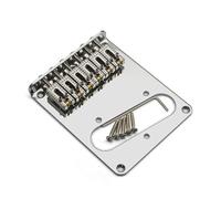 6 sillines de rodillo, puente fijo para bajo eléctrico, textura de metal fijo para reparación de puente de guitarra