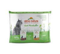 almo nature Functional Anti Hairball Comida Húmeda Multipack Buey y Pollo para Gatos (6 x 70 Gramos)