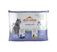 Almo Nature Functional - Intestinal Help - Comida Húmeda para Gatos Adultos con Sensibilidad Intestinal - con Pescado, con Aves - Soporte para el Microbiota - 70g (Paquete de 6)