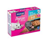 6 sobres x 85 g Vitakraft Poésie Délice Selección de Carne y Pescado Sobre en Gelatina para gatos