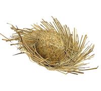 6 sombreros de paja, para combinar en la playa, disfraz hawaiano, con bordes deshilachados, fiesta en la playa