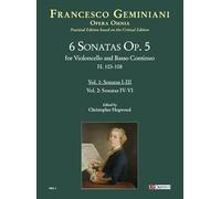 6 Sonata Op 5 (H. 103 - 108) Vol 1: Sonata 1 - 3 - Book + Part