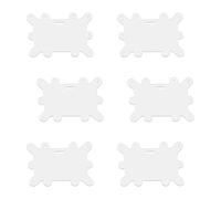 6 soportes acrílicos ligeros para tarjetas de identidad, multiusos, para uso en hospitales, escuelas, oficinas, clips acrílicos