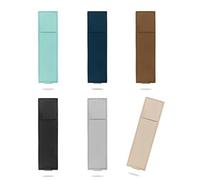6 soportes de cuero para bolígrafos con correa elástica, bandas elásticas ajustables, soporte para bolígrafos de tapa dura, planificador de diario, cuaderno, soporte de cuero para cuaderno
