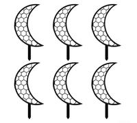 6 soportes de escalada para plantas que soportan plantas trepadoras en jardines interiores y exteriores, hechos de material de polipropileno fiable (negro)