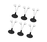 6 soportes de metal resistentes para exhibición de muñecas, soporte seguro que evita que se caiga. Compatibilidad genérica