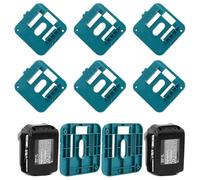 6 Soportes de Pared para batería para Makita de 18 V, Soporte de Pared para batería para Makita 18 V, Soporte de Pared para batería Bl1860 Bl1850 Bl1840 Bl1830 (con 12tornillos, sin batería)