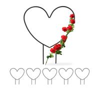 6 soportes enredaderas corazón Tutor plantas de interior Guía metal trepadoras