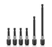 6 soportes magnéticos para puntas de 60/100/150 mm, vástago hexagonal de 60/100/150 mm, soporte magnético para taladro eléctrico