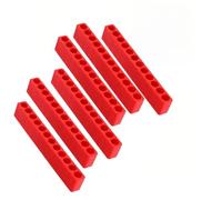 6 soportes para puntas de destornillador, vástago hexagonal de 1/4 pulgadas, estante de almacenamiento de plástico para brocas, organizador de 10 y 12 agujeros para taller y garaje