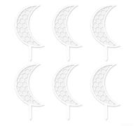 6 soportes para trepar plantas, material de polipropileno para apoyar el crecimiento vertical de plantas en jardines interiores y exteriores (blanco)