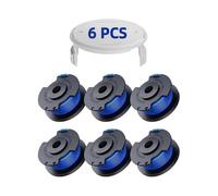 (6 Spools of Edge Cutter Line, 1 Cover)Compatible with Ryobi AC14RL3A Edge Trimmer Line Replacements, Spool 1.6mm, Length 20.11m)