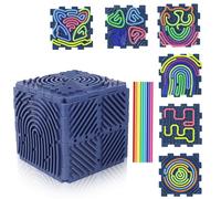 6 tableros sensoriales + 20 tiras de silicona, plástico, para autismo, TDAH, ansiedad en niños para calma, juguetes sensoriales autismo, juguetes sensoriales