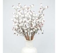 6 Tallos Artificiales de Bayas Blancas, púas de Bayas Blancas Burdeos, Ramas de Bayas de Acebo para decoración de árbol de Navidad, Manualidades, Boda, Vacaciones, Temporada, decoración de Invierno
