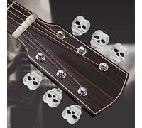 6 Tapas de Clavija de Afinación de Cuerdas de Guitarra Eléctrica Popular, Perilla de Tapa de Llave de Afinación, Perilla de Cuerda, de Cabeza, de Sombrero, Eje de