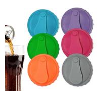 6 tapas de silicona para latas de bebidas, tapas de latas de bebidas, tapas de latas, tapas para latas de cerveza, reutilizables