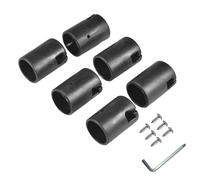 6 tapas para poste de cama elástica, protectores de extremo de barra de trampolín, barra de trampolín C-ap con tornillo para postes T-rampoline de 1.26 pulgadas de diámetro