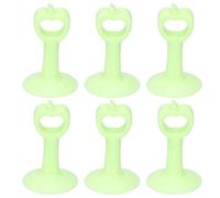 6 tapones de silicona para manija de puerta, 75 x 45 mm, anticolisión, succión, manija de puerta, parachoques, reducción de ruido, pomo de puerta, protector de pared para oficina