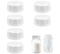 6 tapones para botellas de viaje, tapón de biberón, tapa de botella de repuesto para botella de cristal, botella botellas de cristal, botellas de boca ancha