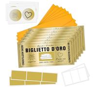 6 Tarjeta de oro rasca y gana con sobres personalizados Regalo viaje sorpresa Tarjeta para rascar Tarjeta de embarque sorpresa destino tarjeta de regalo billete de avión para Cumpleaños San Valentín